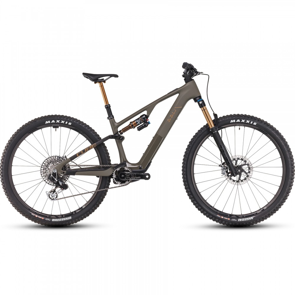 2025 Cube Ams Hybrid One44 C:68X SUPER TM 400X - Carbon Electric Mountain Bike