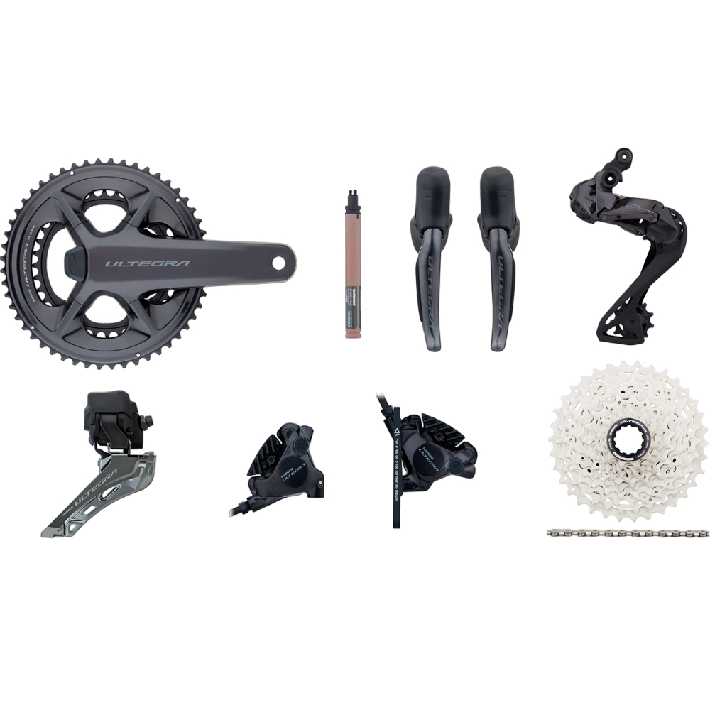 Shimano Ultegra Di2 R8150 2x12 36-52 Power Meter Groupset W/ Disc Brake